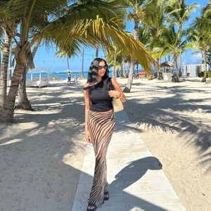 Rat and boa zebra skirt